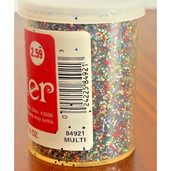 Vintage Glitter Multi-color Shaker Craft House 4 oz RED BLUE GREEN GOLD SILVER - Picture 3 of 8
